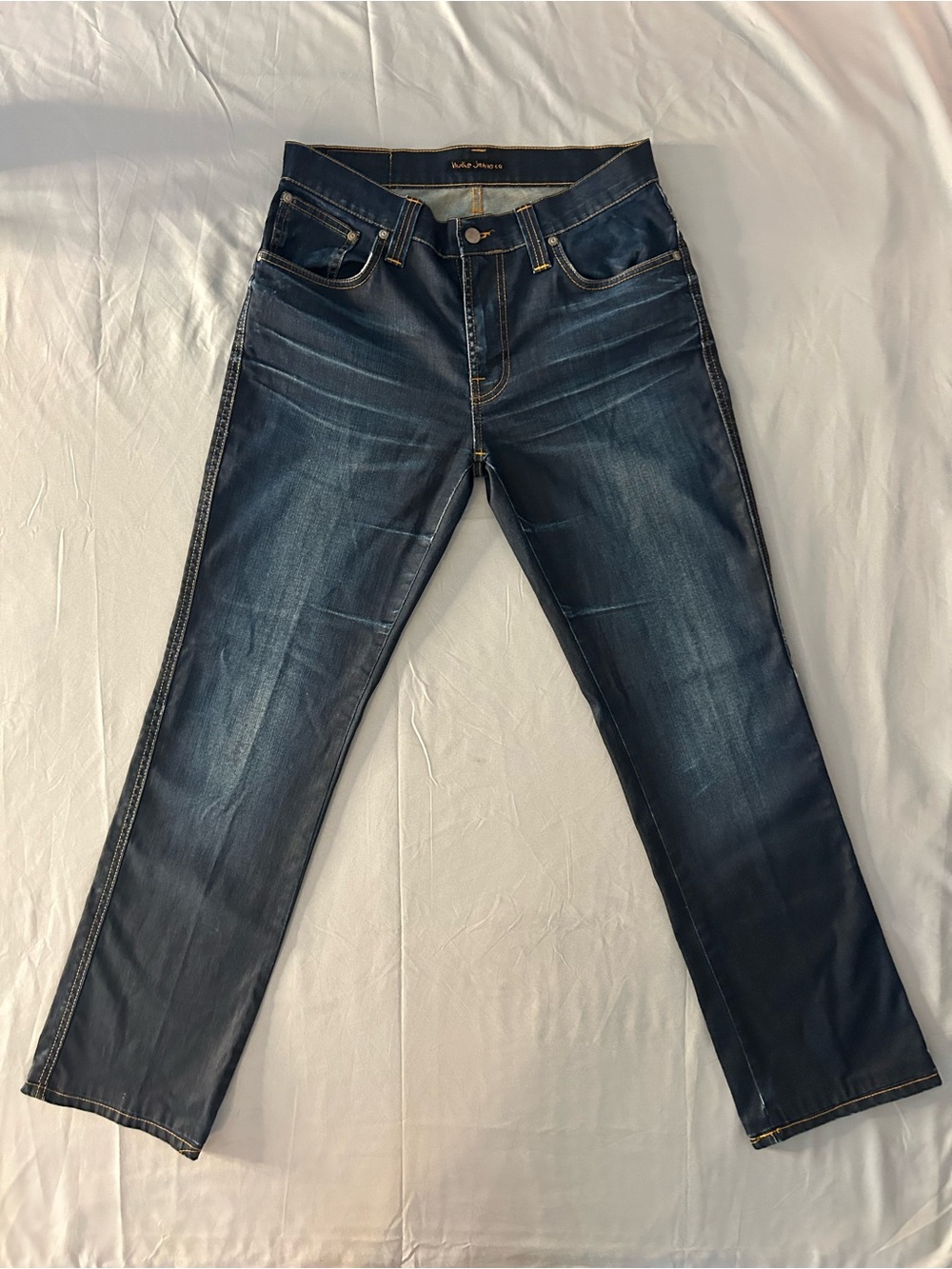 Nudie Jeans Slim Straight Dark Blue Jeans 31-30